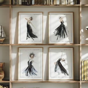 Hand Painted Nesta’s Waltz Illustration Bundle | Officially Licensed ACOTAR Art | ACOTAR Art Print, Nesta, Nesta Art, Gifts for ACOTAR Fans