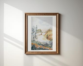 Ruby Beach | Watercolor Study of Washington Coastline | Archival Quality Art Print