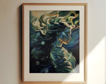 Lysandra - The Sea Dragon - Bookish Gifts - Officially Licensed Throne of Glass Artwork by Carrington Moore