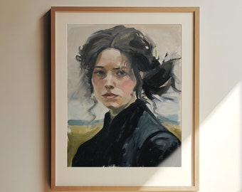 Jane Eyre - Character Portrait Print - Jane Eyre Art - Bookish Art