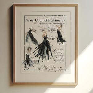 Nesta: Court of Nightmares | Officially Licensed ACOTAR Art | ACOTAR Art Print, Nesta, Nesta Art, Gifts for ACOTAR Fans - Hand Painted