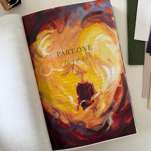 Heir of Fire Page Overlays - Licensed Sarah J. Maas Fan Art - Throne of Glass - Sarah J Maas - Hand Painted