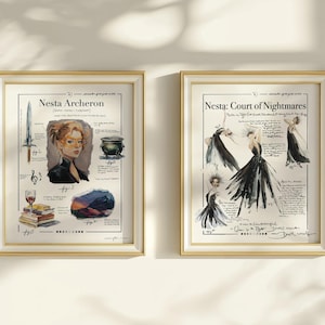 Nesta Guide Bundle | Officially Licensed ACOTAR Art | ACOTAR Art Print, Nesta, Nesta Art, Gifts for ACOTAR Fans