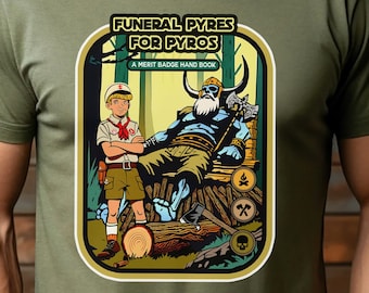 Funeral Pyres T-Shirt: Funny Gothic Horror Viking Tee