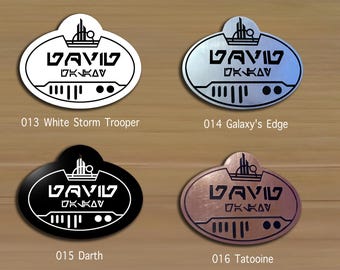 Personalize Your Cast Member Name Tags - Parks Inspired - Wearable Waterproof! Costuming Cosplay