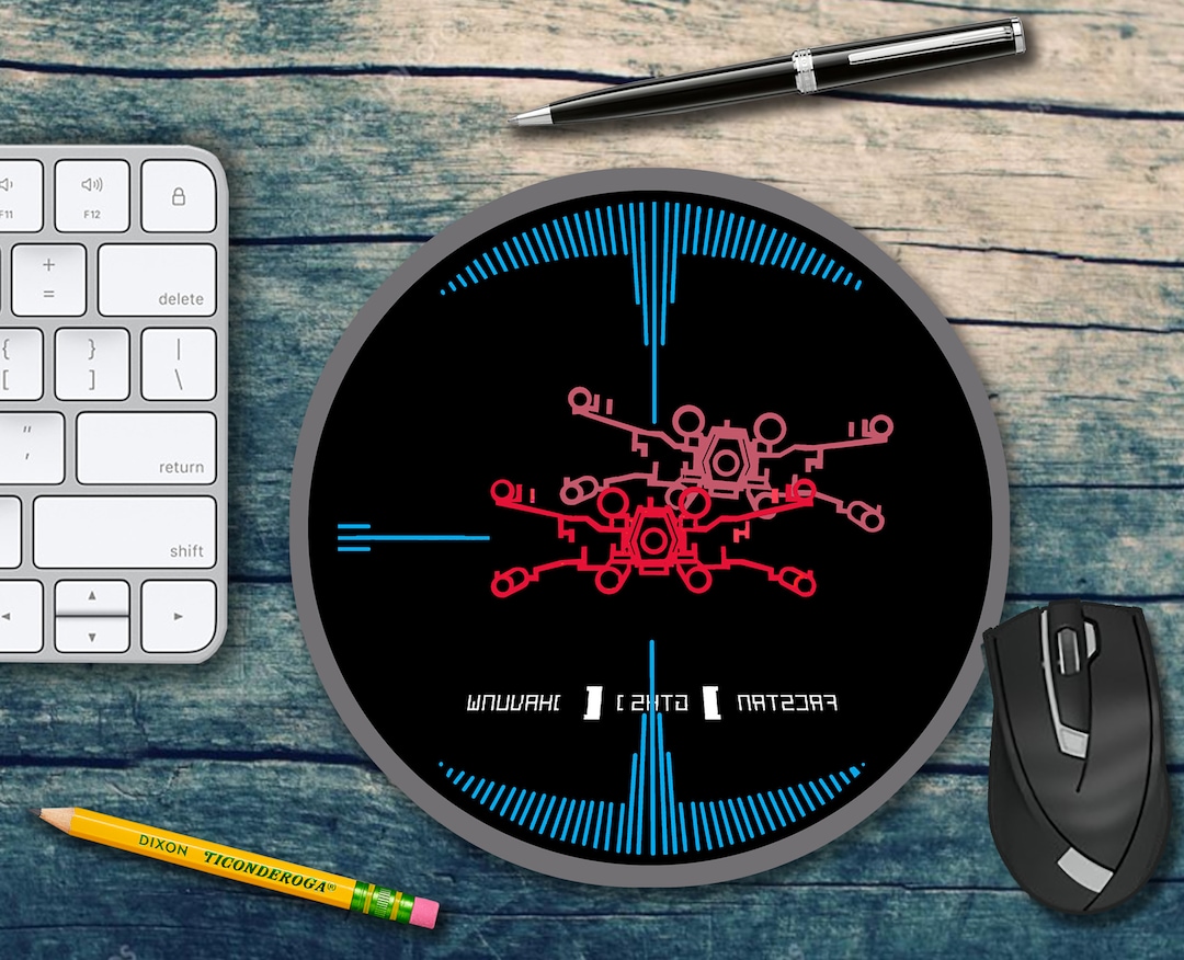 Tie-fighter Targeting Computer Mouse Pad - Mousemat-x-wing Fighter - Etsy