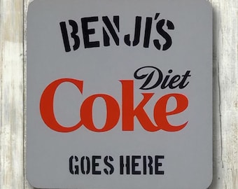 Personalized Soft Drink Coaster: Custom Hardboard Gift