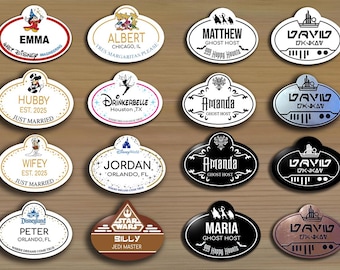 Spersonalizuj swoje identyfikatory członków obsady – Parks Inspired – Nośne, wodoodporne! Kostiumy cosplay