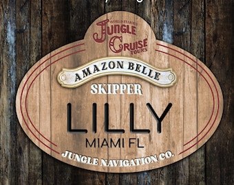 Personalize Your Cast Member Name Tags - Parks Inspired - Wearable Waterproof! Costuming Cosplay