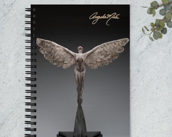 SPIRAL NOTEBOOK - "Soaring" Bronze Sculpture by Angela Mia