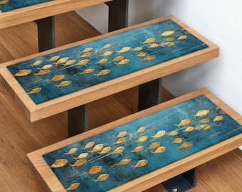 Golden Fish Rug, Abstract Rug, Luxury Step Rug, Stair Rug, Home Decor Rug, Gift For Him, Step Rug, Bridesmaid Gift, Large Rug, Door Mat,