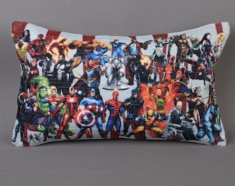 Superhero Pillow, Boy Room Decor, Kids Pillow, Nursery Pillow, Pillow, Decorative Pillow Cover, Home Decor, Cushion,  Pillow Cases,