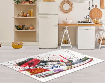 Shoe Hype Sneaker Rugs, Graffiti Shoes Rugs,  Shoe Hype Sneaker Rug, Graffiti Rugs, Popular Rug, Stair Rug, Kitchen Rug, Pesonalized Gifts