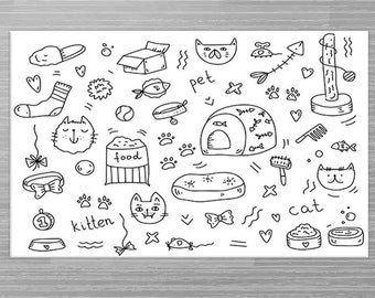 Cat Food Mat,  Dog Food Mat,  Food Mat,  Play Mat, Pet Food Mat, Cat Pad, Dog Pad, Custom Pet Mat,  Personalized Pet Mat,  Washable Pet Met,