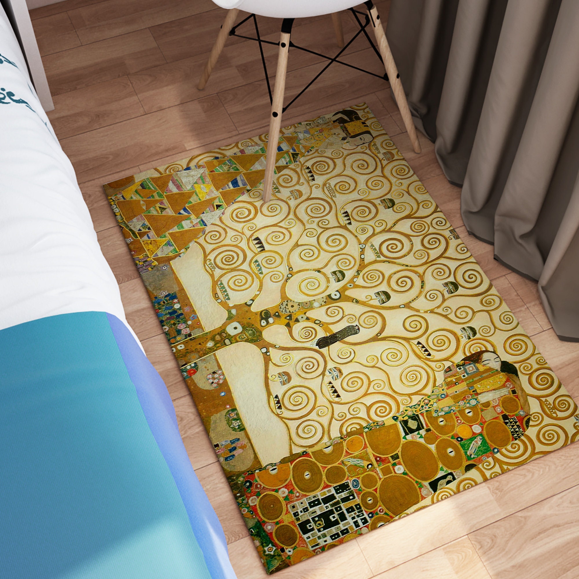 クリムト 絨毯 段通 ラグ 245×169cm klimt クリムト「生命の樹」ラグ、生命の樹ラグ、グスタフ・クリムトラグ