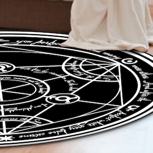 FMA Transmutation Rugs, Full Metal Transmutation Rugs, FMA Rugs, Modern Rugs, Entry Rug, Living Room Rug, Easy To Clean Rug, Salon Rug, image 11