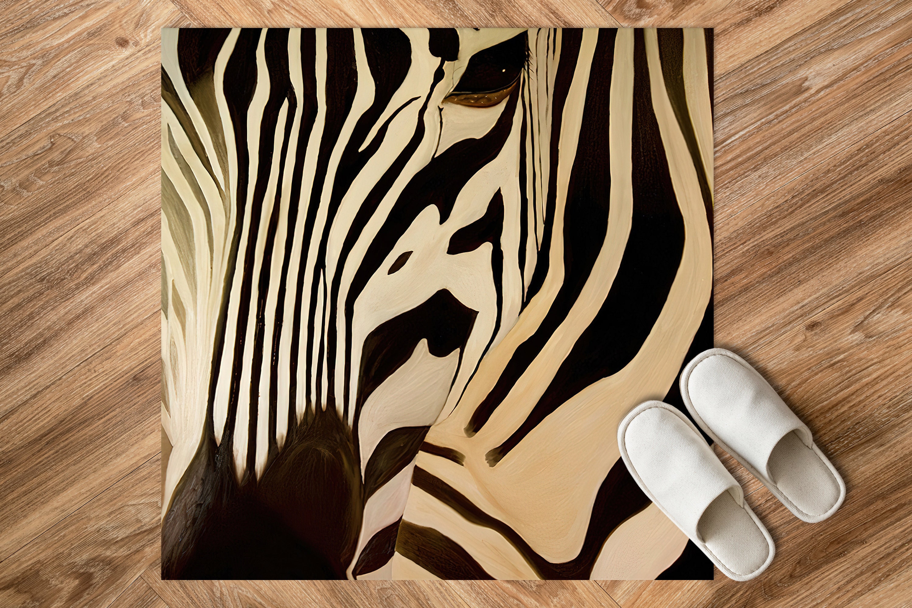 Abstract Zebra Rugs, Modern Rugs, Zebra Rug, Animal Rugs, Non-slip ...