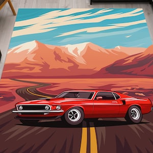 Car themed area rugs deals