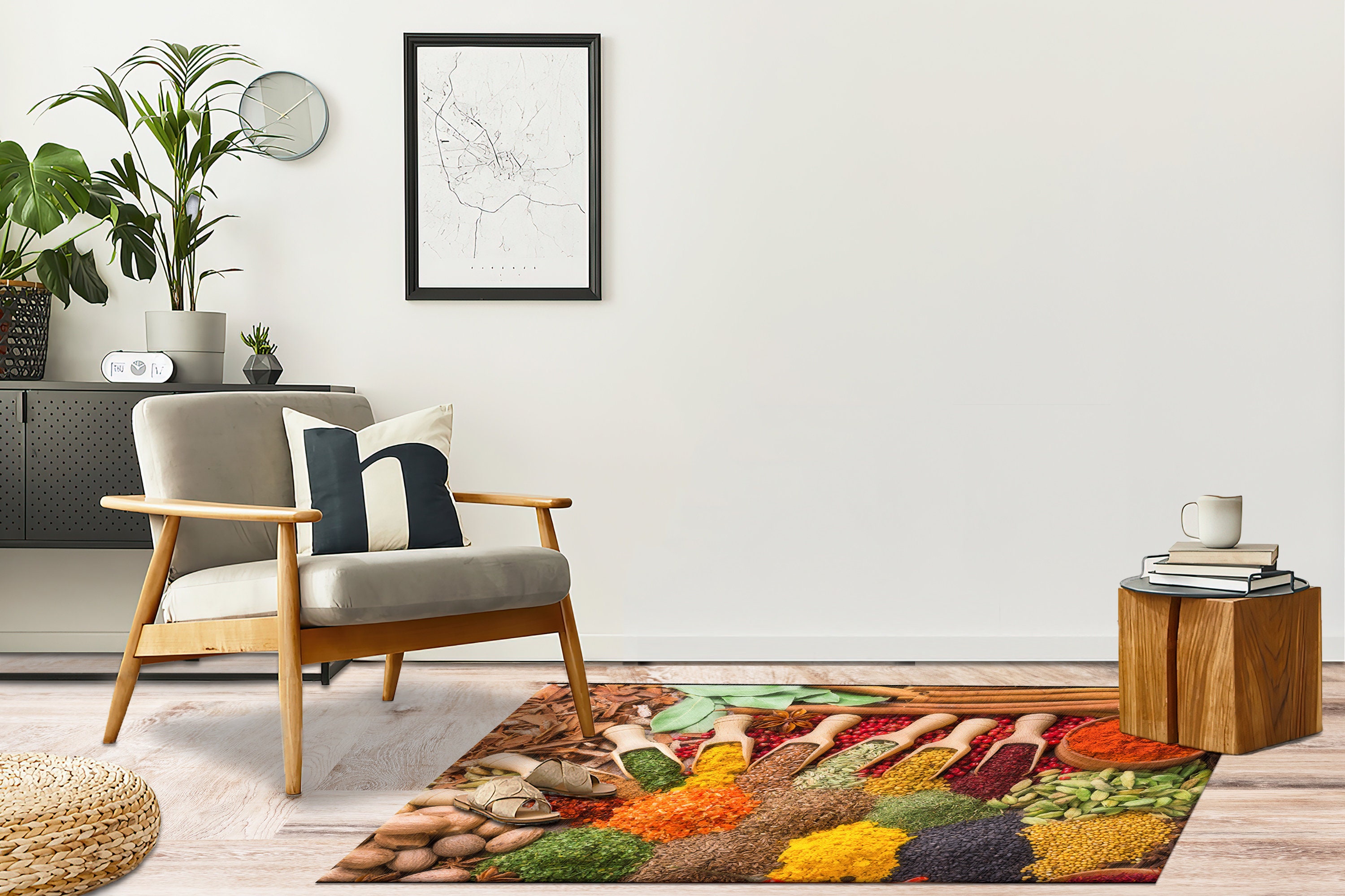 Spice Rug Kitchen Spices Rug, Spice Rugs, Kitchen Rugs, Modern Rugs, Wall Hanging ...