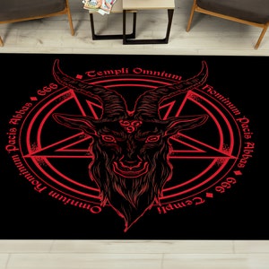 Japanse tapijten, satanistische tapijten, pentagram tapijt, modern tapijt, cadeau voor haar, bruiloftskleed, gemakkelijk schoon te maken tapijt, housewarmingcadeau, decoratief tapijt,