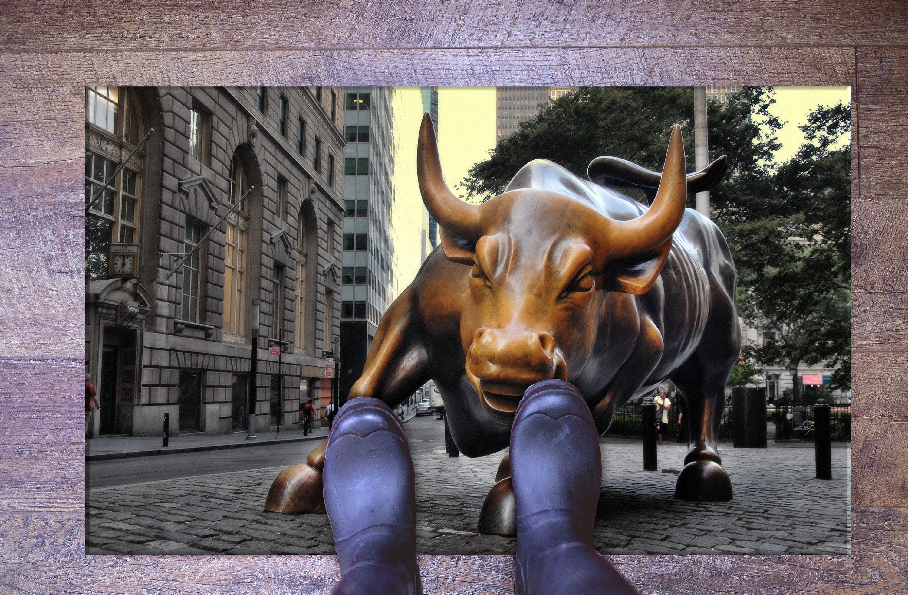 New York Bull Sculpture Rugs, Bull Rugs, Buffalo Rugs, Landscape Rug ...
