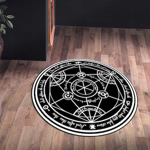FMA Transmutation Rugs, Full Metal Transmutation Rugs, FMA Rugs, Modern Rugs, Entry Rug, Living Room Rug, Easy To Clean Rug, Salon Rug, image 13