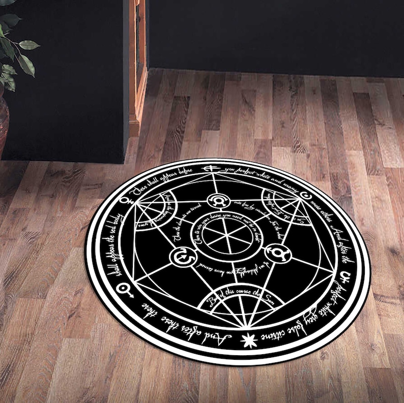 FMA Transmutation Rugs, Full Metal Transmutation Rugs, FMA Rugs, Modern Rugs, Entry Rug, Living Room Rug, Easy To Clean Rug, Salon Rug, image 13