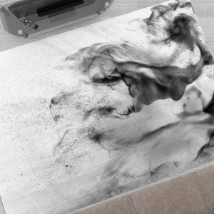 Gray Smoke Rug, Smoke Rug, Abstract Smoke Rugs, Modern Rug, Front Door Rug, Easy To Clean Rug, Cool Rug, Soft Rug, Classic Rug, Gray Rug,
