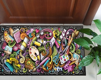 Rug, Colorful Rug, Artistic Rug, Modern Rugs, Indoor Rug, Dining Room Rug, Non Slip Rug, Accent Rug, Gift Rug, Cool Rug, Easy To Clean Rug,