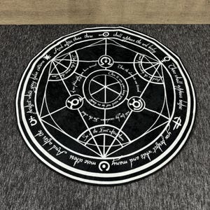 FMA Transmutation Rugs, Full Metal Transmutation Rugs, FMA Rugs, Modern Rugs, Entry Rug, Living Room Rug, Easy To Clean Rug, Salon Rug, image 1