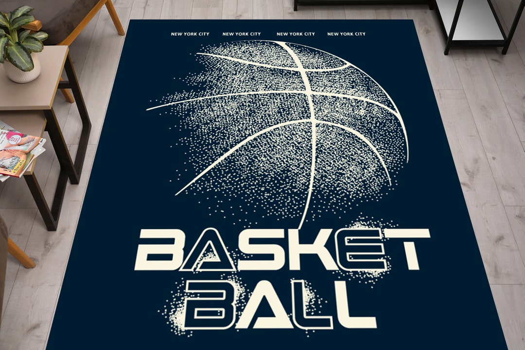 Basket Ball Rug, Basketball Rug, Ball Rugs, Man Cave Rug, Chenille Rug ...