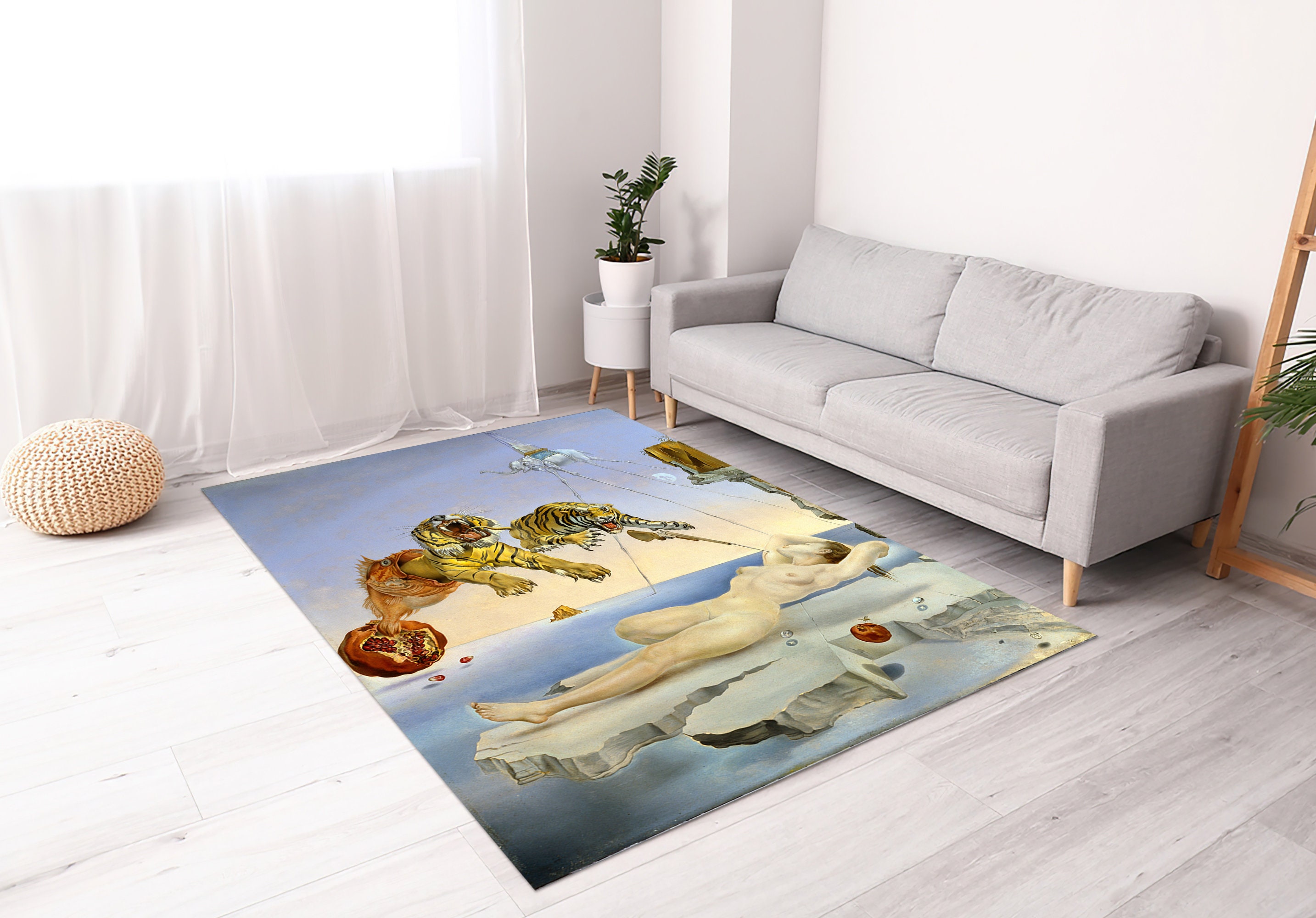 Dali Pomegranate Rugs, Flight of a Bee Rug, Surreal Rug, Famous Rugs ...