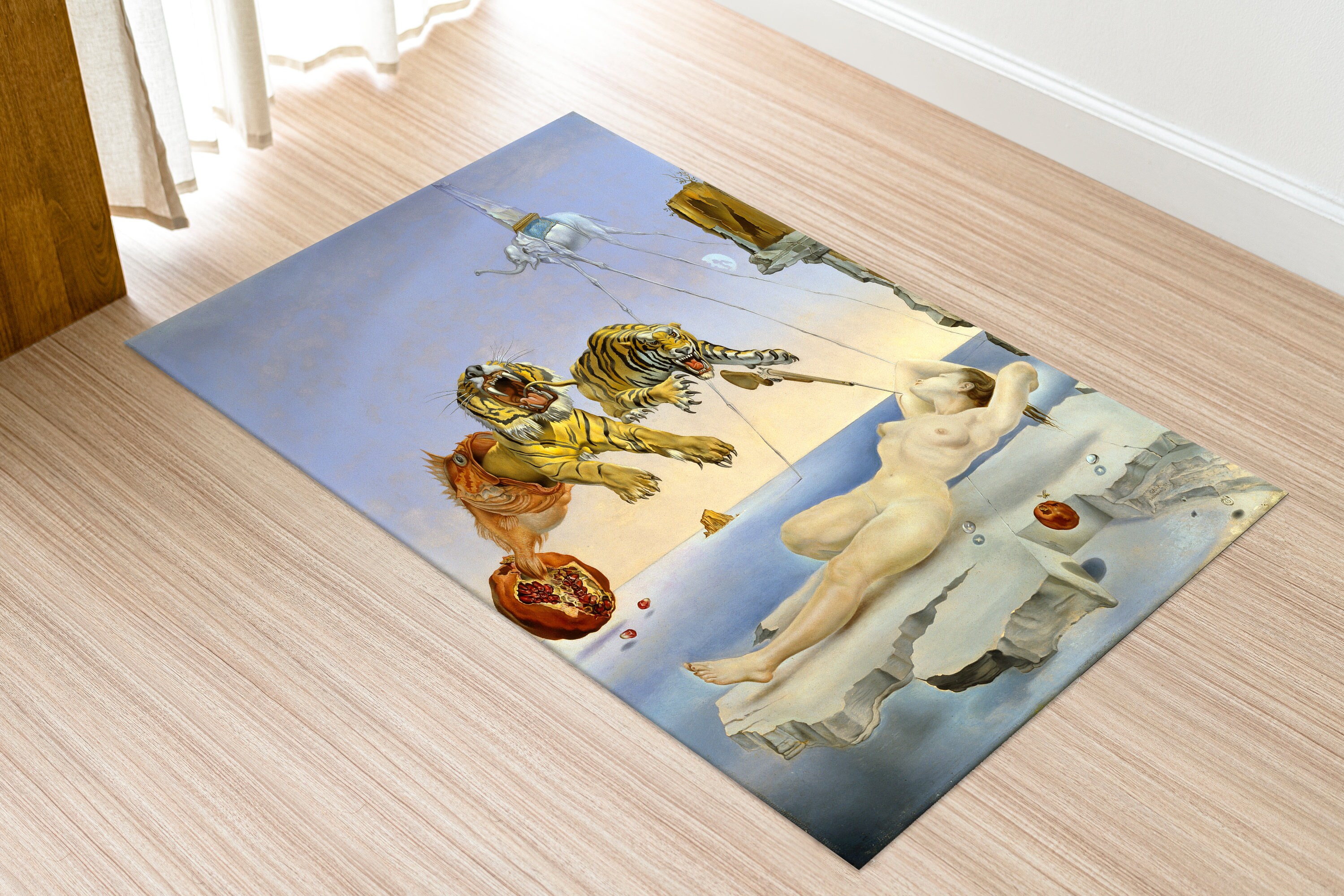 Dali Pomegranate Rugs, Flight of a Bee Rug, Surreal Rug, Famous Rugs ...
