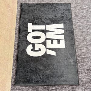 Got Em Rug, Black And White Rugs, Black Rugs, Modern Rug, Gift For The Home, 3D Printed Rug, Custom Rug, Soft Rug, Door Mat, Runner Rug, image 3