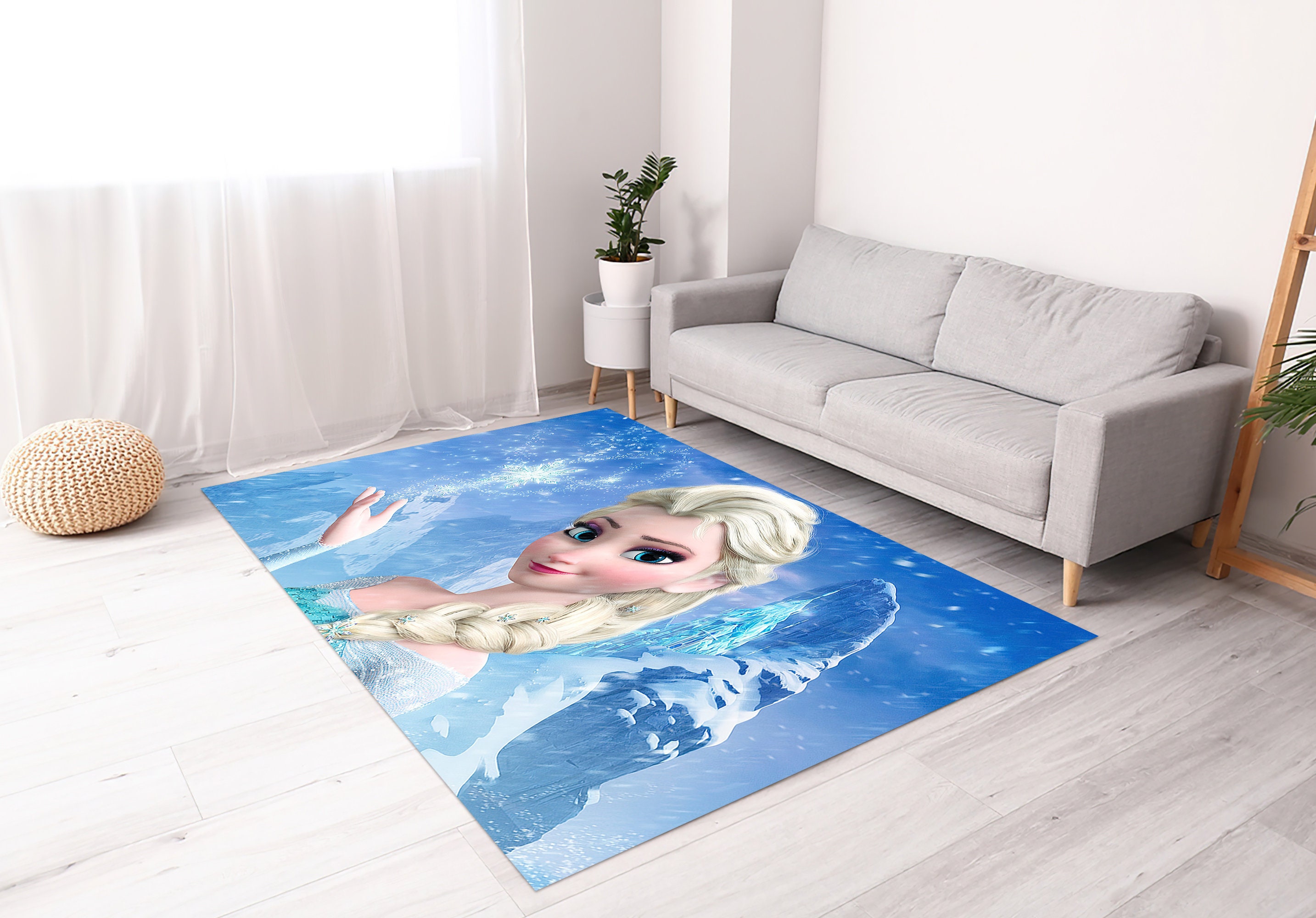 Discover Elsa Rug, Children Room Rug, Frozen Queen Rug, Kids Rug, Outdoor Rug, Pattern Rug, Bath Rug, Gift For Her, Entry Rug, Area Rug, Thick Rug,