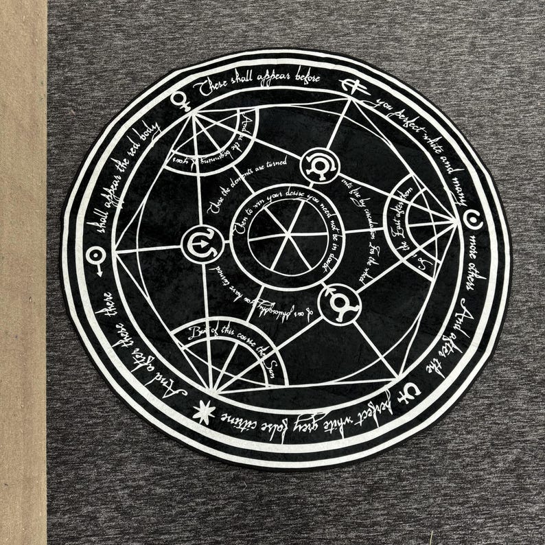 FMA Transmutation Rugs, Full Metal Transmutation Rugs, FMA Rugs, Modern Rugs, Entry Rug, Living Room Rug, Easy To Clean Rug, Salon Rug, image 3
