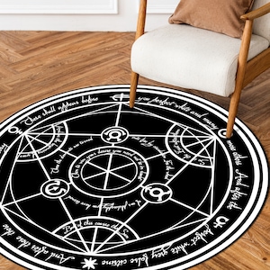 FMA Transmutation Rugs, Full Metal Transmutation Rugs, FMA Rugs, Modern Rugs, Entry Rug, Living Room Rug, Easy To Clean Rug, Salon Rug, image 12