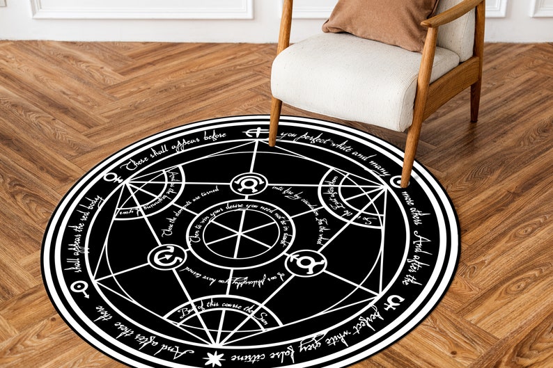 FMA Transmutation Rugs, Full Metal Transmutation Rugs, FMA Rugs, Modern Rugs, Entry Rug, Living Room Rug, Easy To Clean Rug, Salon Rug, image 12