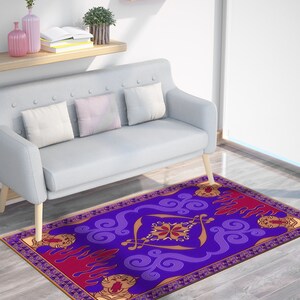 Aladdin's And Flying Carpet Rugs, Flying Carpet Rug, Aladdin's Rug, Modern Rug, Soft Rug, Bath Rug, Saloon Rug, Indoor Rug, Gift For Her, image 4