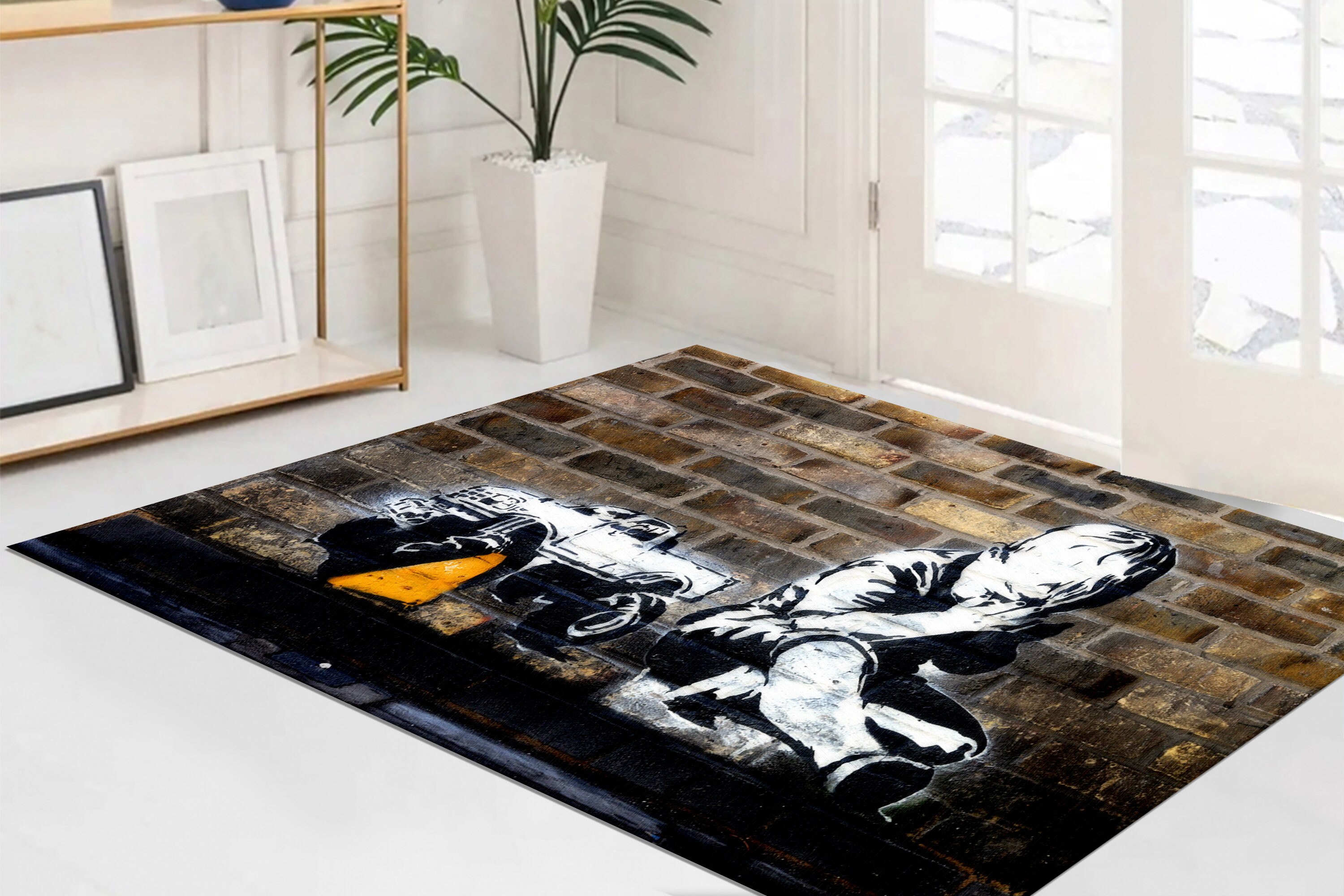 Banksy Praying Boy Rug Graffiti Rugs Street Rugs Anti-slip - Etsy