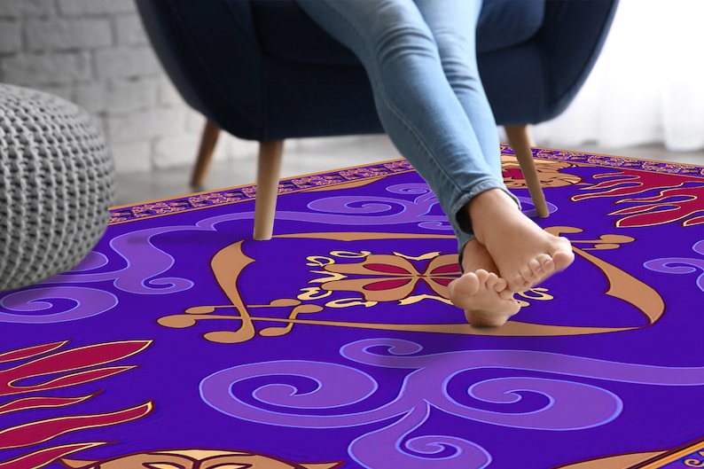 Aladdin's And Flying Carpet Rugs, Flying Carpet Rug, Aladdin's Rug, Modern Rug, Soft Rug, Bath Rug, Saloon Rug, Indoor Rug, Gift For Her, image 6