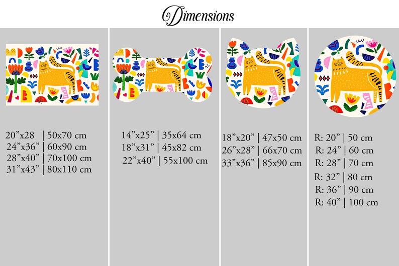 Pink Rug, Paw Pattern Rug, Dog Food Mat, Food Mat, Play Mat, Pet Food