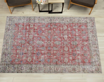 Antique Style Rug, Floral Rugs, Floral Pattern Rugs, Antique Style Rugs, Turkish Rug, Pet Friendly Rug, Home Decor Rug, Door Mat, Muted Rug,