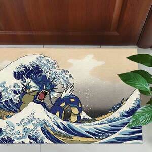 The Great Wave Rug, Wave Off Kanagawa Rugs, Japanese Rug, Reproduction Rug, Runner Rug, Entryway Rug, Easy To Clean Rug, Decorative Rug, image 9
