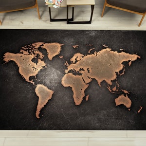 Tappeti con mappa del mondo astratta, tappeti in bronzo, tappeti per la scuola, tappeti con mappa, tappeti per ufficio, tappeti da appendere alla parete, tappeti per matrimoni, tappeti da corridoio, tappeti per sala da pranzo, tappeti neri