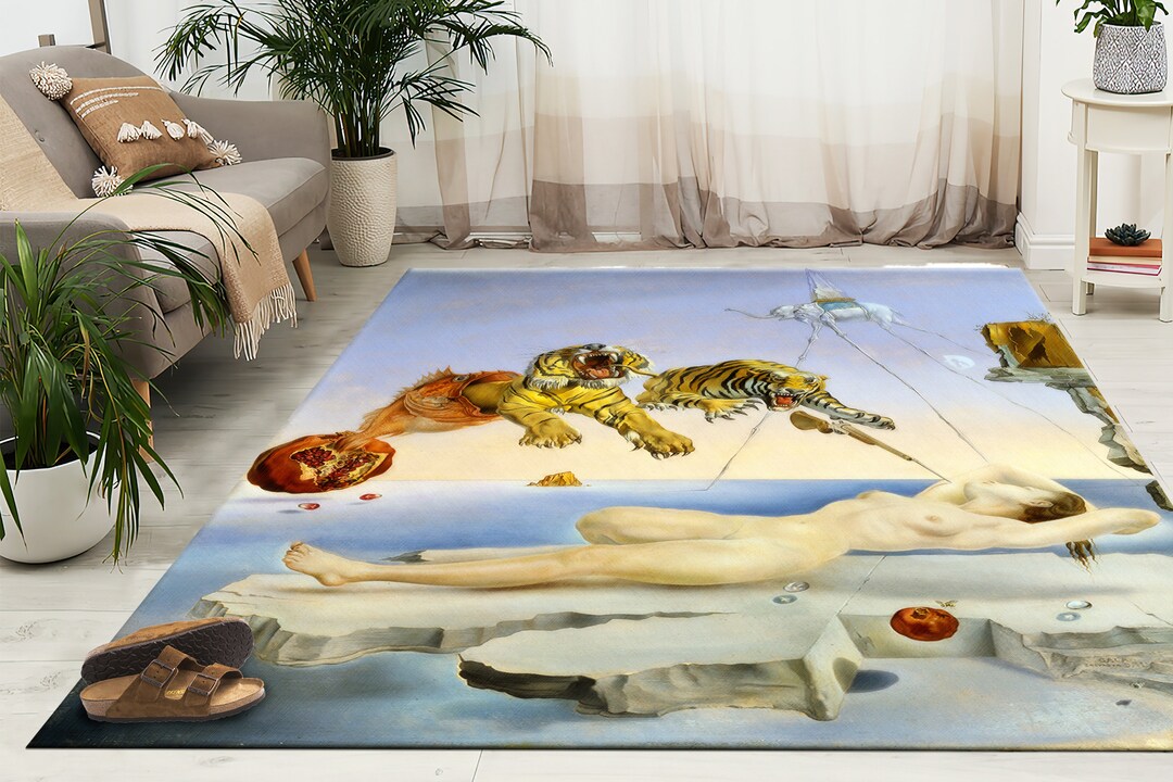 Dali Pomegranate Rugs, Flight of a Bee Rug, Surreal Rug, Famous Rugs ...