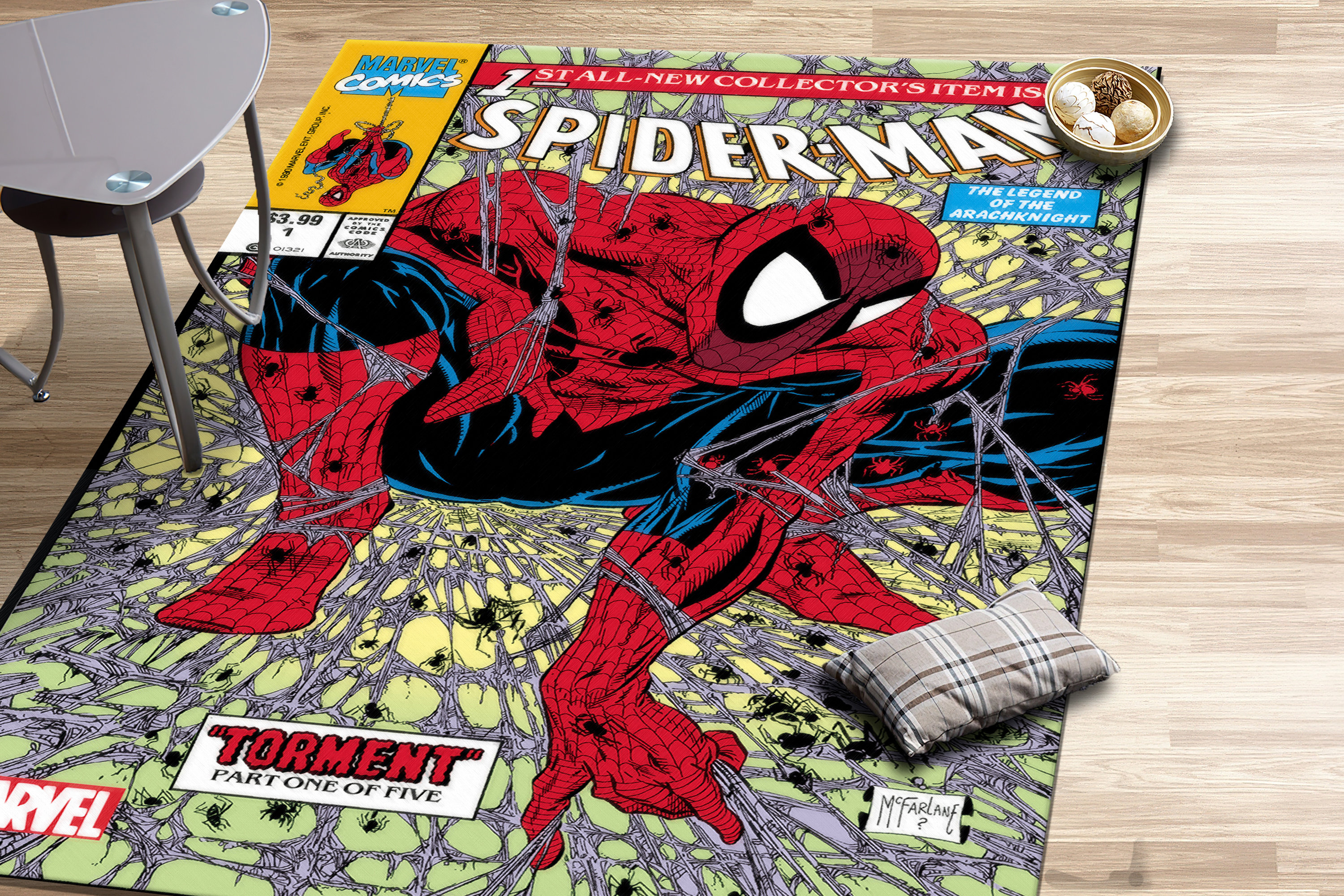 Spiderman Rugs, Cartoon Rugs, Boy Room Rugs, Kids Room Rug, Entry Rug ...