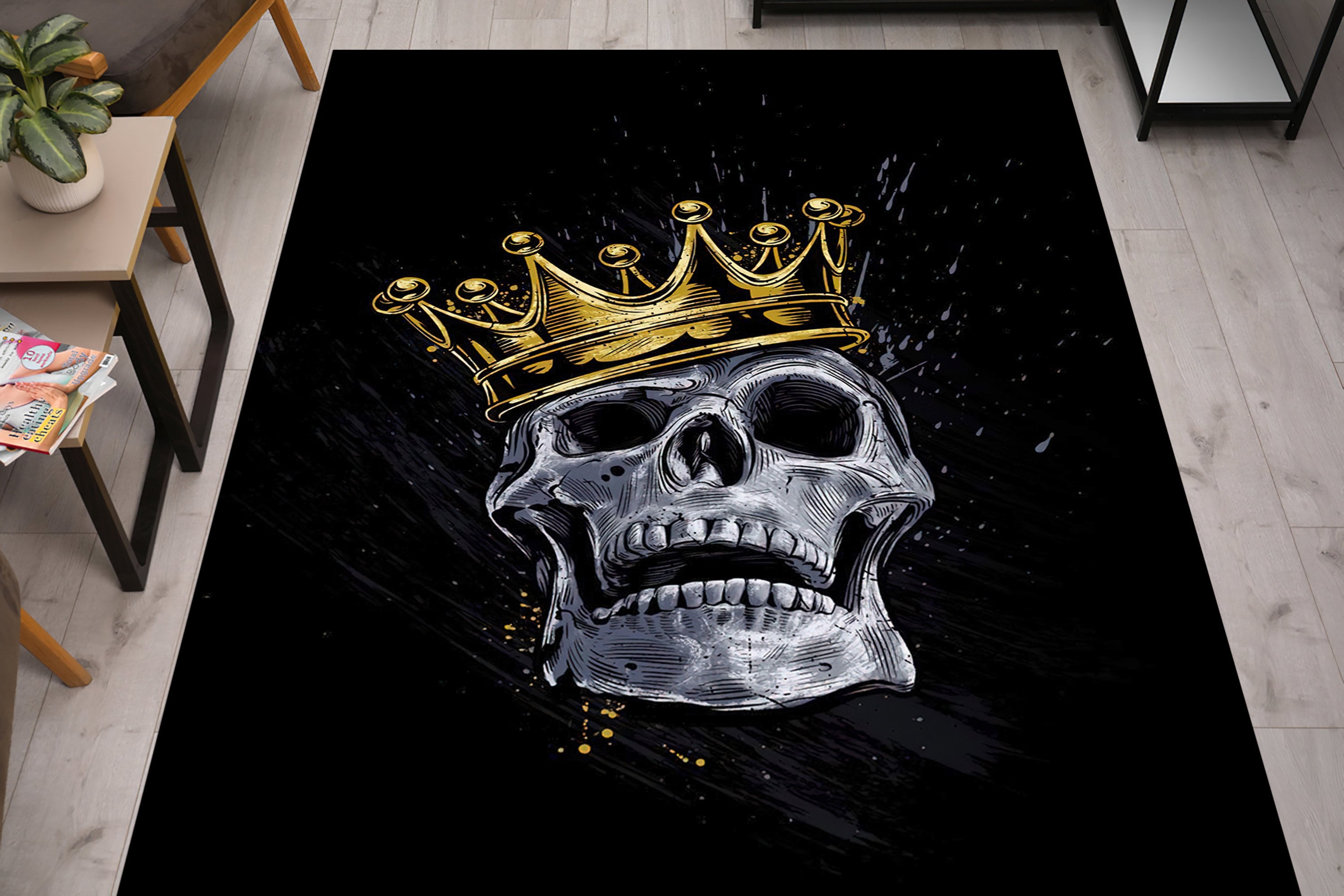 Skull Round Rug main image 1