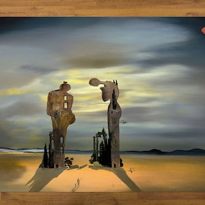 Archeological Reminiscence Millet&#39;s Angelus Rug, Archeological Reminiscence Rugs, Salvador Dali Rugs, Reproduction Rugs, Surreal Rug,