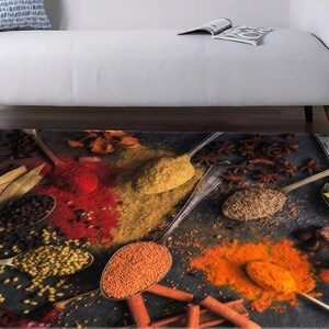 Spices Rugs, Colorful Rug, Kitchen Rugs, Modern Rug, Office Decor Rug ...